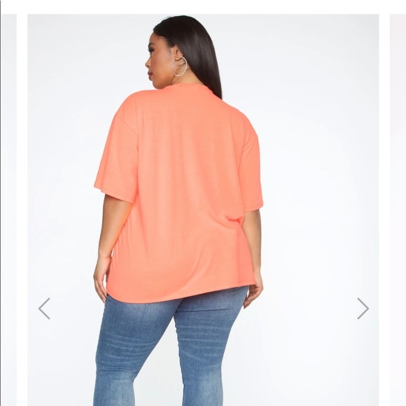 FASHION NOVA OVERSIZED TEE 1X - Picture 4 of 5